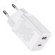 Сетевое зарядное устройство Baseus CCSUPP-E02 Super Si Pro USB / USB Type C 30W White (CCSUPP-E02) CCSUPP-E02 фото 1