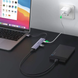 USB-хаб розгалужувач Ugreen CM473 HUB USB Type A - 4x USB 3.0 20cm Grey (20805) 20805 фото 4