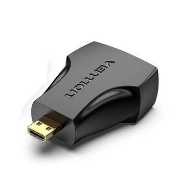 Переходник Vention Micro HDMI Male to HDMI Female Black (AITB0) AITB0 фото