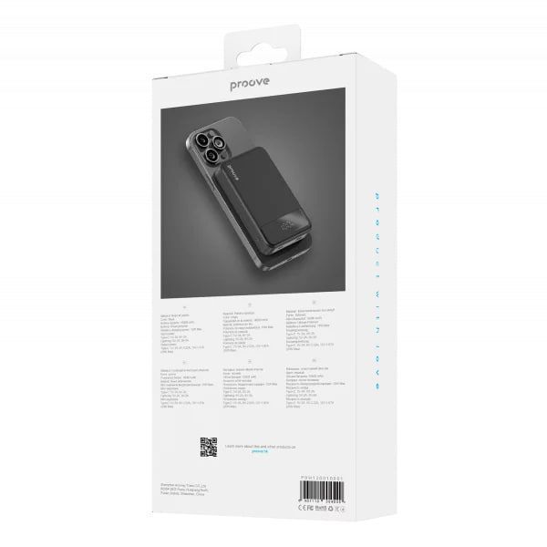 Павербанк Proove Hoodman PBH120010001 Magnetic 10000 mAh 20W чорний PBH120010001 фото