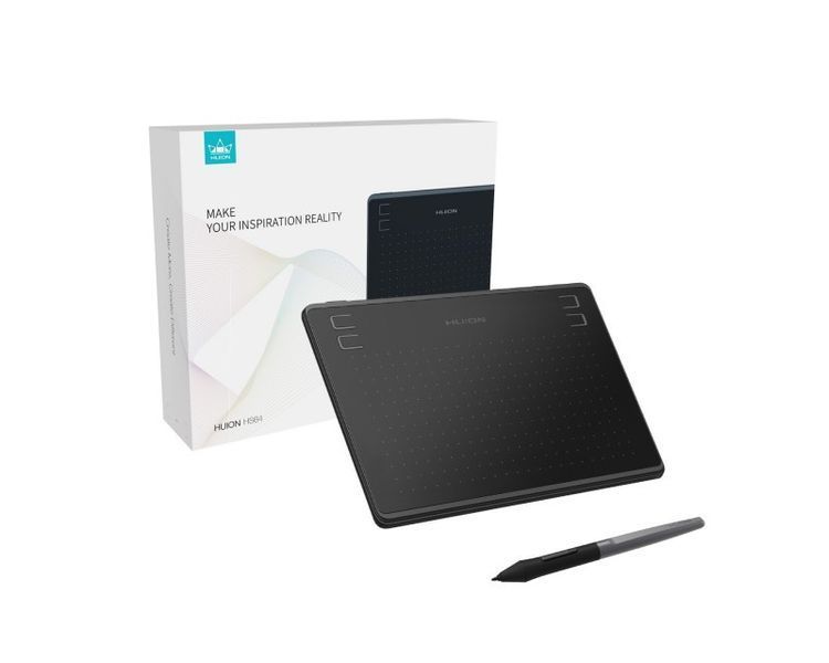 Графический планшет Huion HS64 для рисования ретуши Black (HS64) HS64 фото