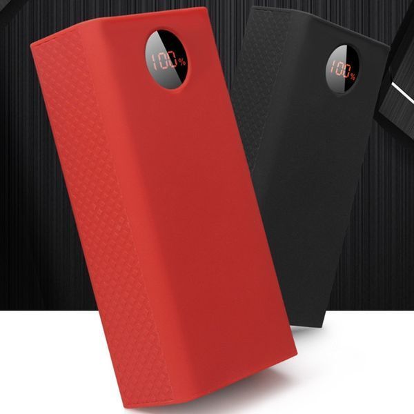 Силіконовий захисний чохол для повербанка ROMOSS Power Bank Silicone Case PEA40 40000mAh Black/Red (10423) 10423 фото