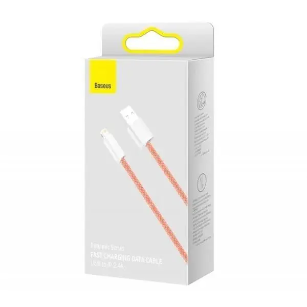 Кабель зарядный Baseus CALD000507 USB - Lightning Fast Charging 2 м Orange (CALD000507) CALD000507 фото