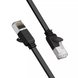 Интернет кабель Ugreen NW101 Cat 6 UTP Ethernet плоский сетевой шнур патч-корд 1000 Mbps 0.5 м Black (50183) 50183 фото 1