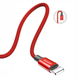 Кабель зарядний Baseus CALYW-A09 Yiven USB to Lightning в тканинному обплетенні 1.8 м Red (CALYW-A09) CALYW-A09 фото 7