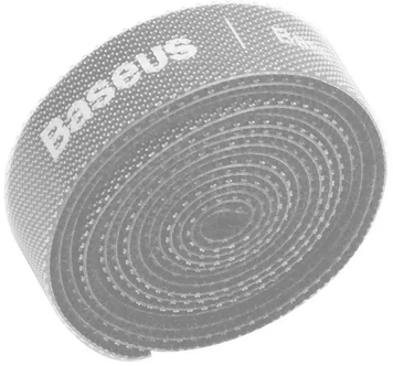 Кабельний органайзер Baseus ACMGT-E0G стяжка на липучці Rainbow Circle Velcro Strap 1m Gray (ACMGT-E0G) ACMGT-E0G фото