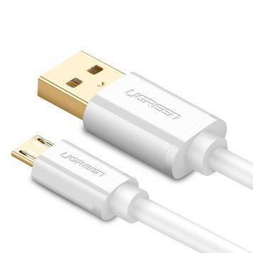 Кабель зарядный Ugreen Micro USB 2.0 5V2A 2M White (US125) 10850 фото