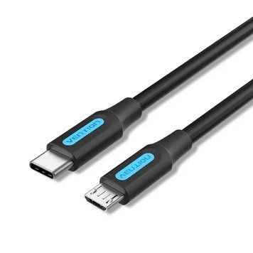 Кабель для синхронизации Vention COVBG USB Type C - Micro USB 1.5 м Black (COVBG) COVBG фото