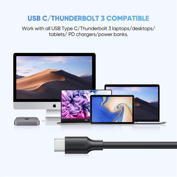Дата кабель UGREEN US312 Micro B to USB C Hard Drive Cables 0.25 м Black (90995) 90995 фото