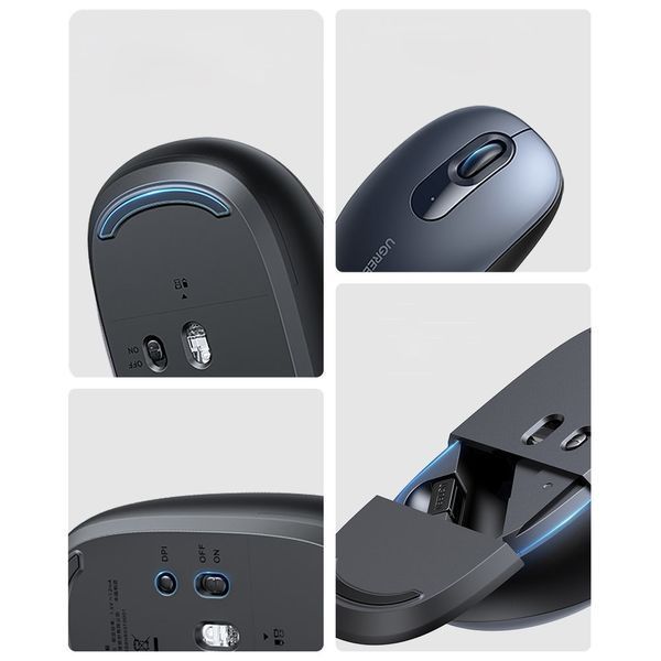Беспроводная USB мышь Ugreen MU105 USB wireless mouse 2,4 ГГц Deep Blue (90550) 90550 фото