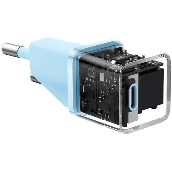 Мережевий зарядний пристрій BASEUS CCGN050103 GaN5 Fast Charger Mini 1C 20 W Blue (CCGN050103) CCGN050103 фото