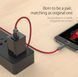 Кабель зарядный Orico Lightning 2.4A в нейлоновой оплетке Red 1M (LTU-10-RD) LTU-10-RD фото 2