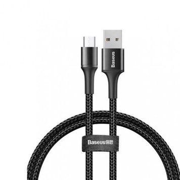 Кабель зарядный Baseus halo data Series Micro USB 0.25 м с кольцевой LED подсветкой Black (CAMGH-D01) CAMGH-D01 фото