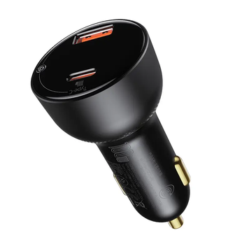 Автомобільний зарядний пристрій Baseus CCZX-01 Superme Digital Display 100 W PPS USB-C+A Black (CCZX-01) CCZX-01 фото