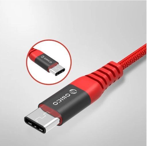 Кабель зарядный Orico Type-C 2.4А для зарядки и передачи данных 1M Red (HTK-10-RD) HTK-10-RD фото