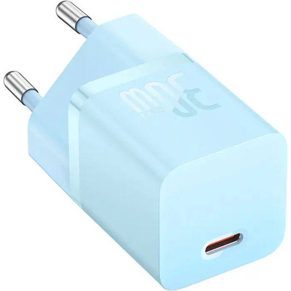 Сетевое зарядное устройство BASEUS CCGN070603 GaN5 Fast Charger Mini 1C 30W Blue (CCGN070603) CCGN070603 фото