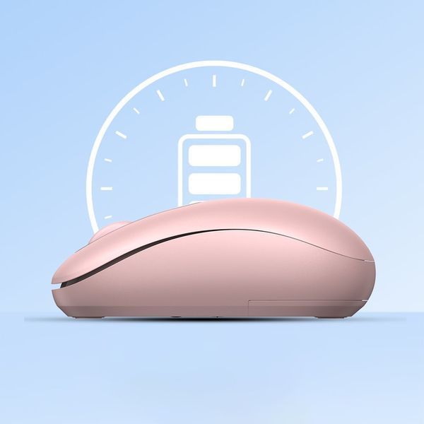 Беспроводная USB мышь Ugreen MU105 USB wireless mouse 2,4 ГГц Pink (90686) 90686 фото