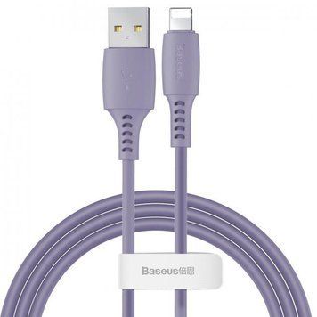 Кабель зарядный Lightning Baseus Colorful USB 2.0 to Lightning 2.4A 1.2 м Purple (CALDC-05) CALDC-05 фото