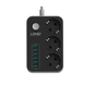 Сетевой фильтр-удлинитель LDNIO SE3631 3 розетки + 6 USB 1.6 м с LED-подсветкой Black (SE3631) SE3631 фото 4