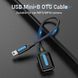 OTG кабель Vention CCTBB Mini-USB B to USB-A, 0,15 м, чорний CCTBB фото 3