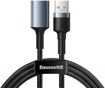 Подовжувач Baseus cafule USB 3.0 AM / AF 2A штекер - роз'єм 1М Dark gray (CADKLF-B0G) CADKLF-B0G фото