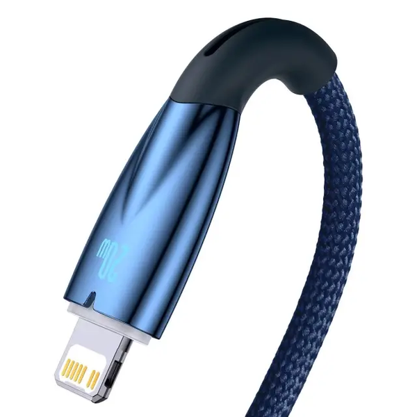 Кабель зарядный Baseus CADH000003 Type-C Lightning Glimmer Series Fast Charge 1 м Blue (CADH000003) CADH000003 фото