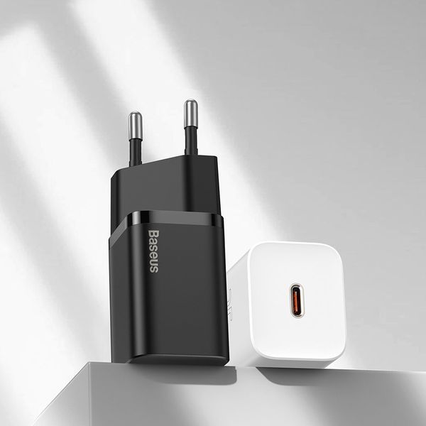 Зарядний пристрій Baseus CCSP020102 мережевий Super Si Quick Charger 1C 25W White CCSP020102 фото