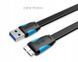 Дата кабель Vention VAS-A12-B050 USB 3.0 - Micro USB-B 10pin плоский 0.5м Black (VAS-A12-B050) VAS-A12-B050 фото 3