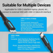 Кабель для зарядки и синхронизации Vention CQABD USB-C - micro USB-B 2A 0.5м Black (CQABD) CQABD фото 9