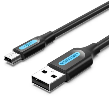 Кабель передачи данных Vention COMBH USB 2.0 to Mini USB 480 Мбит/с 2A 2 м Black (COMBH) COMBH фото