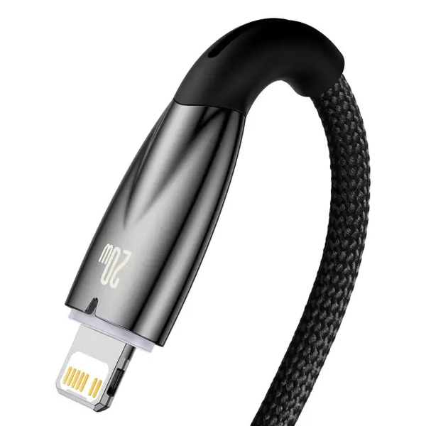 Кабель зарядный Baseus CADH000101 Type-C Lightning Glimmer Series Fast Charge 2 м Black (CADH000101) CADH000101 фото
