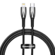Кабель зарядный Baseus CADH000101 Type-C Lightning Glimmer Series Fast Charge 2 м Black (CADH000101) CADH000101 фото 1