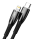 Кабель зарядный Baseus CADH000101 Type-C Lightning Glimmer Series Fast Charge 2 м Black (CADH000101) CADH000101 фото 2