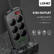 Сетевой фильтр-удлинитель LDNIO SE6403 6 розетки + 4 USB с автоматической регулировкой тока2 м Black (SE6403) SE6403 фото 7