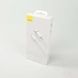Кабель зарядний Micro USB Baseus TZCAMZJ-02 USB Cable to microUSB 2.1A 1.5 м White TZCAMZJ-02 фото 2