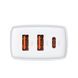 Мережевий зарядний пристрій Baseus CCXJ-E02 Compact fast charger 2x USB/USB Type C 30W 3A White (CCXJ-E02) CCXJ-E02 фото 11
