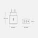 Мережевий зарядний пристрій Baseus CCXJ-E02 Compact fast charger 2x USB/USB Type C 30W 3A White (CCXJ-E02) CCXJ-E02 фото 7