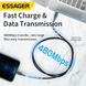 Кабель зарядный Essager EXCTL-CG03 Lightning-Type-C PD 27W Fast Charger 1 м Blue EXCTL-CG03 фото 5