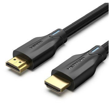 Кабель видео Vention HDMI 2.1 в оплетке 8K 60Hz 7680P 48Gbps 1.5M Black (AAUBG) AAUBG фото
