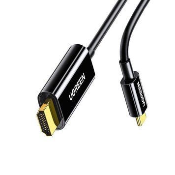 Кабель Ugreen MM121 USB Type-C to HDMI с позолоченными коннекторами 1.5 м Black (50503) 50503 фото