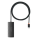 USB-хаб адаптер Baseus WKQX030501 Lite Series 4in1 Type-C to USB3.0*4 2 м Black (WKQX030501) WKQX030501 фото 3