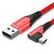 Кабель зарядний Micro USB Vention COBRF USB Cable to microUSB кутовий реверсивний 1 м Red (COBRF) COBRF фото 1