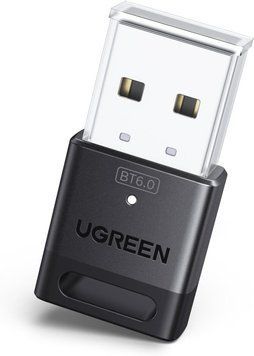 Bluetooth-адаптер Ugreen CM748 USB Bluetooth 6.0 Dongle Receiver EDR & BLE передатчик для компьютера, ноутбука Black (75073) 75073 фото