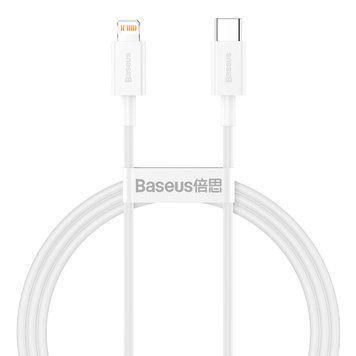 Кабель зарядный Type-C-Lightning Baseus Superior Series Fast Charging PD 20W 1m White (CATLYS-A02) CATLYS-A02 фото