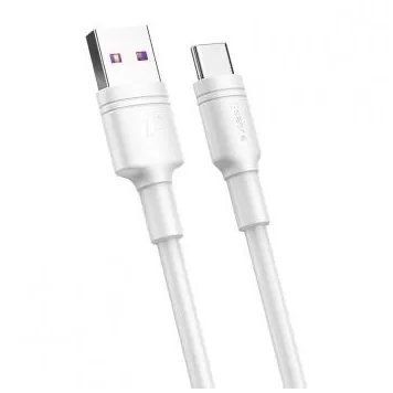 Кабель Baseus Double-ring USB to USB Type-C с чипом безопасности 0.5 м White (CATSH-A02) CATSH-A02 фото
