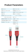 Кабель зарядний Micro USB Vention COARH USB Cable to microUSB Cotton Braided 3A 2 м Red (COARH) COARH фото 2