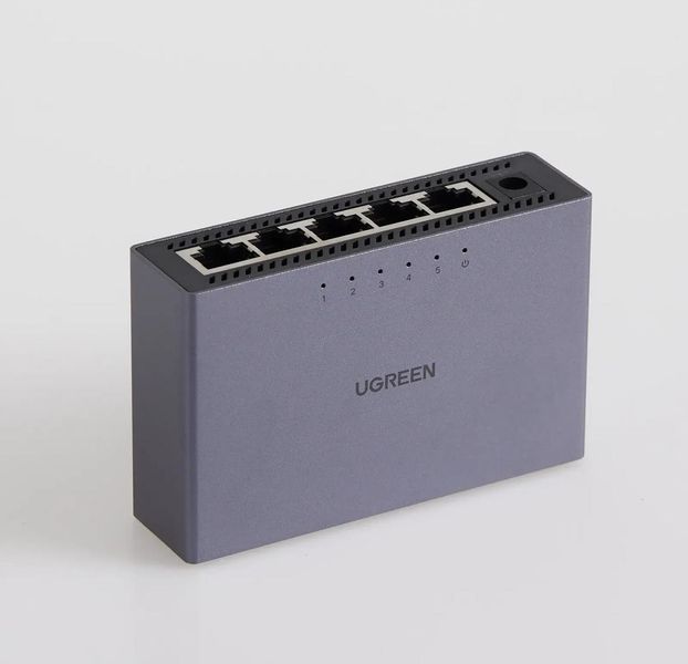 Комутатор UGREEN CM633 5-портовий Gigabit Ethernet Switch в алюмінієвому корпусі (15641) 15641 фото