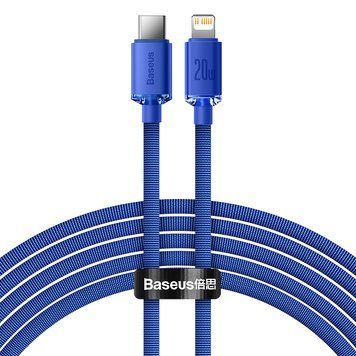 Кабель зарядний Baseus CAJY000303 USB C &mdash; Lightning Crystal Shine Series 20 W 2 м Blue (CAJY000303) CAJY000303 фото