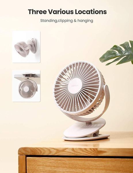 Багатофункціональний вентилятор Ugreen Multifunctional Desk Fan White (LP308) 80907 фото