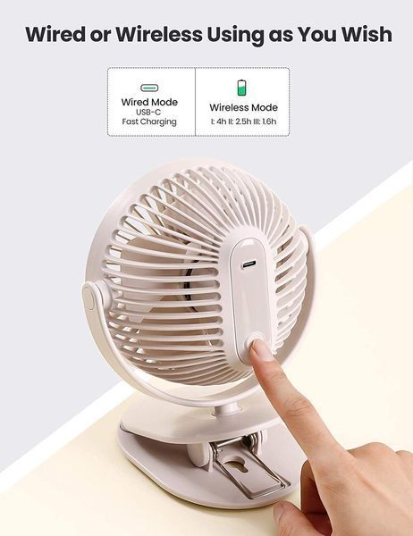 Багатофункціональний вентилятор Ugreen Multifunctional Desk Fan White (LP308) 80907 фото